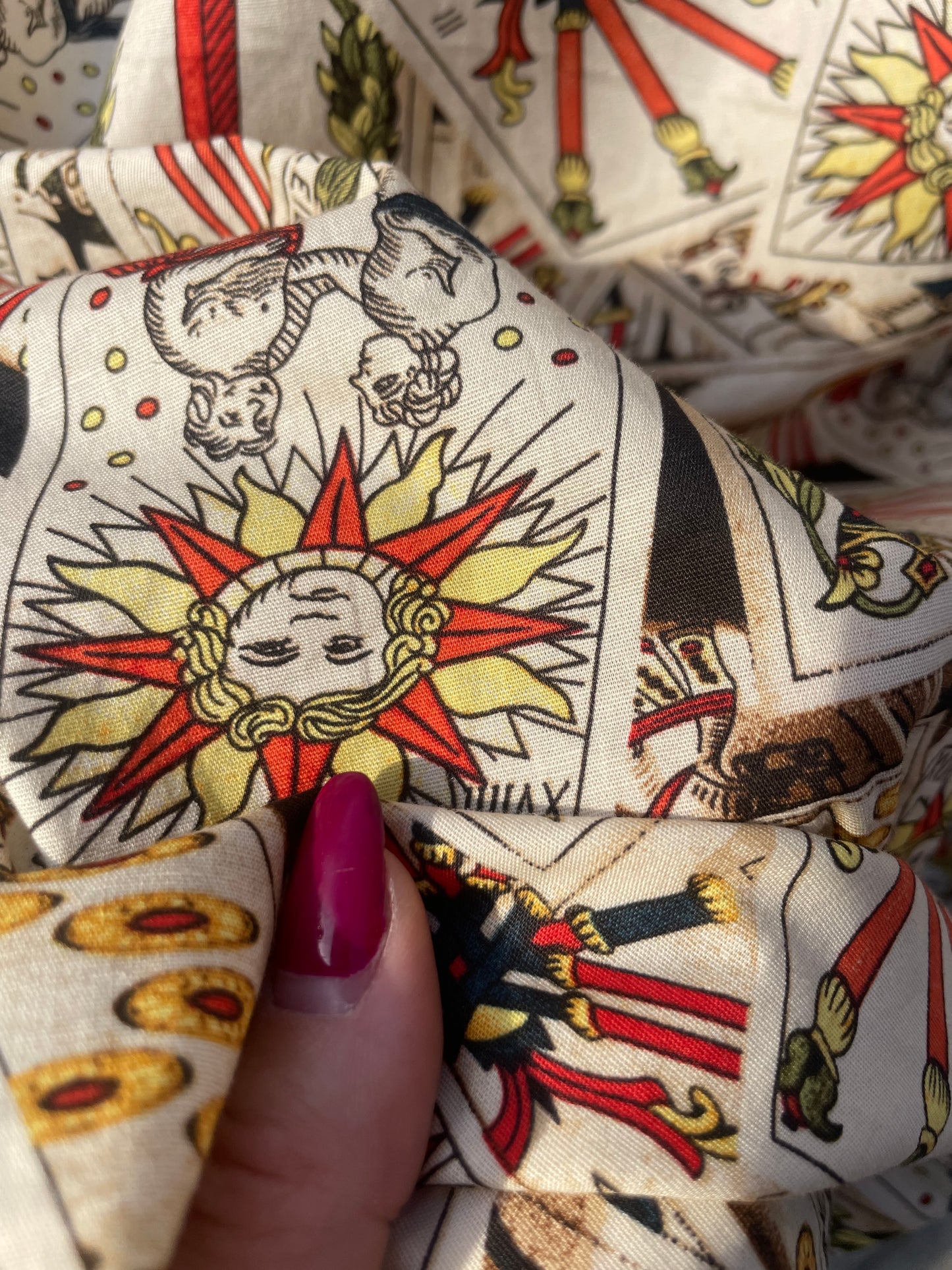 Vintage Tarot Card Cotton Poplin “In the Cards”