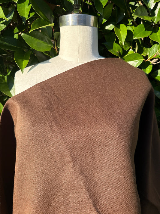 Brown Linen Woven "Chocolate Moose"