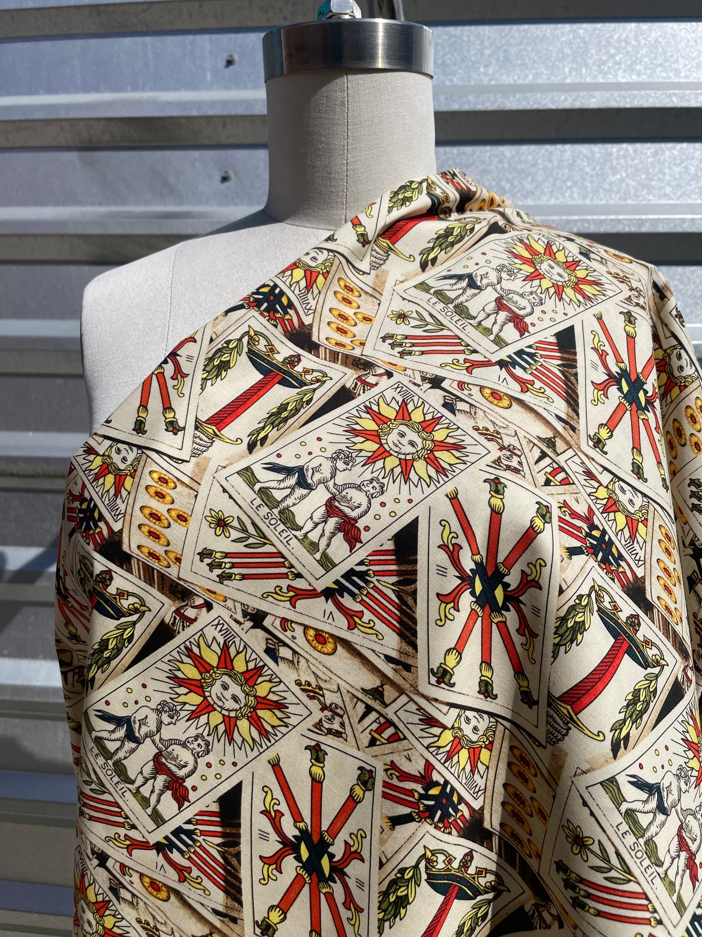 Vintage Tarot Card Cotton Poplin “In the Cards”