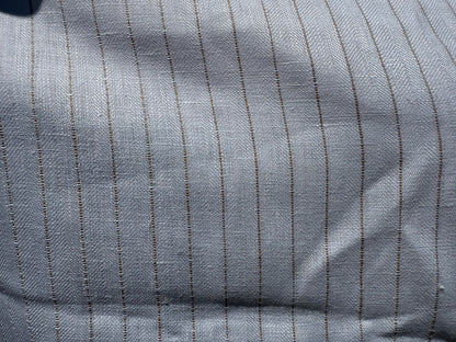 White Gold Stripe Linen Woven "Malibu Honey"