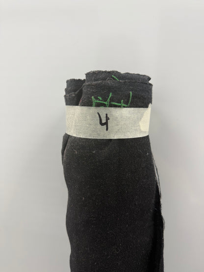 Black Cotton Linen  4 Yards