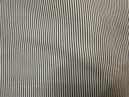 Blue White Stripe Cotton Poplin Woven “ Large Teeny”