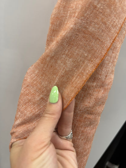 Orange Rust Speckle Linen  10 Yards