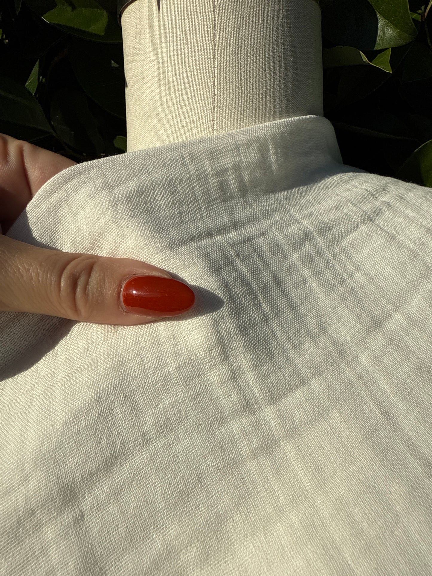 Natural White Double Cotton Gauze Woven "Marshmallow"