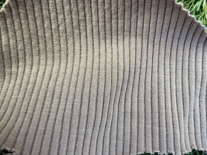 Taupe Brown 2x1 Rayon Spandex Rib Knit "Mocha”