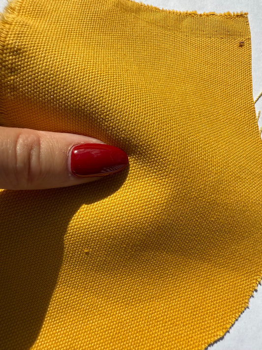 Yellow Gold Cotton Duck Canvas "Lemon Tart”