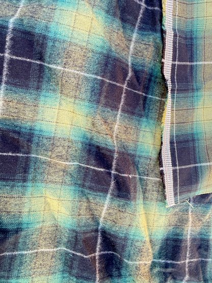 Green Black Japanese Cotton Plaid Flannel "The Pike”