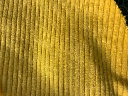 Yellow 2x1 Rayon Spandex Rib Knit "Golden Cookie”