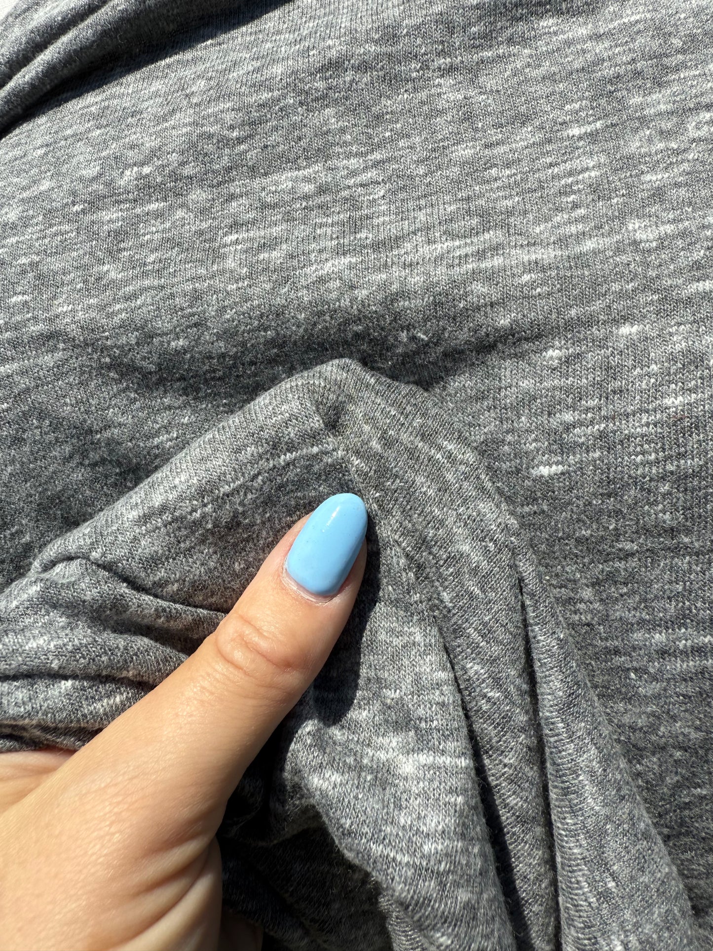 Heather Grey Soft TriBlend Cotton Jersey "Classic Cozy"