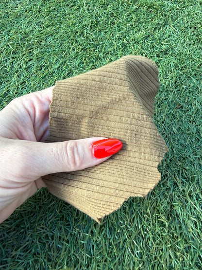 Olive Green Variegated Rib Rayon Spandex Knit "Ollie Olive”