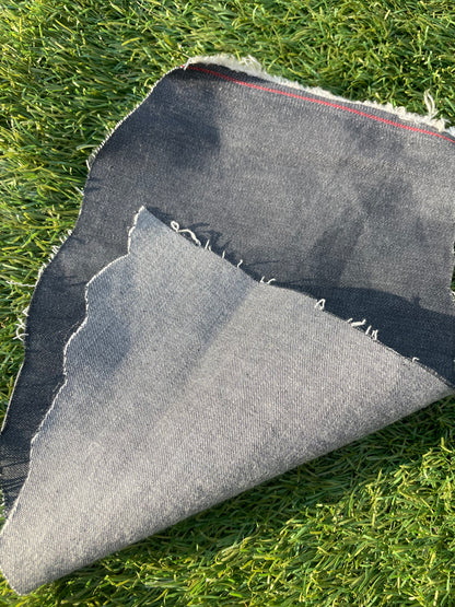 Medium Grey Denim Cotton Spandex "Smokey Mountain"