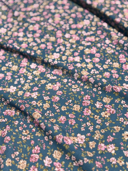 Blue Lavender Ditsy Floral Polyester Woven "Mia's Garden"