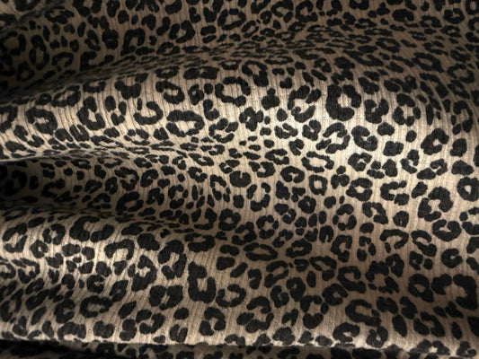 Warm White Black Leo Thermal Rib Cotton Spandex Knit “ Cozy Rebel”