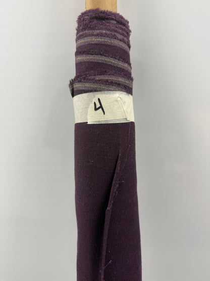 Plum Purple Cotton Linen  4 yards