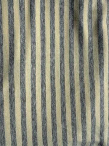 Heather Grey Yellow Stripe Rayon Spandex Jersey "Heather Butter"