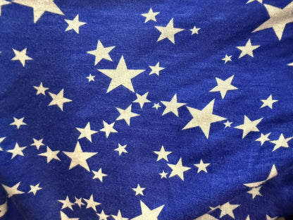 Blue White Star Rayon Spandex Jersey “Oh Say StarS”