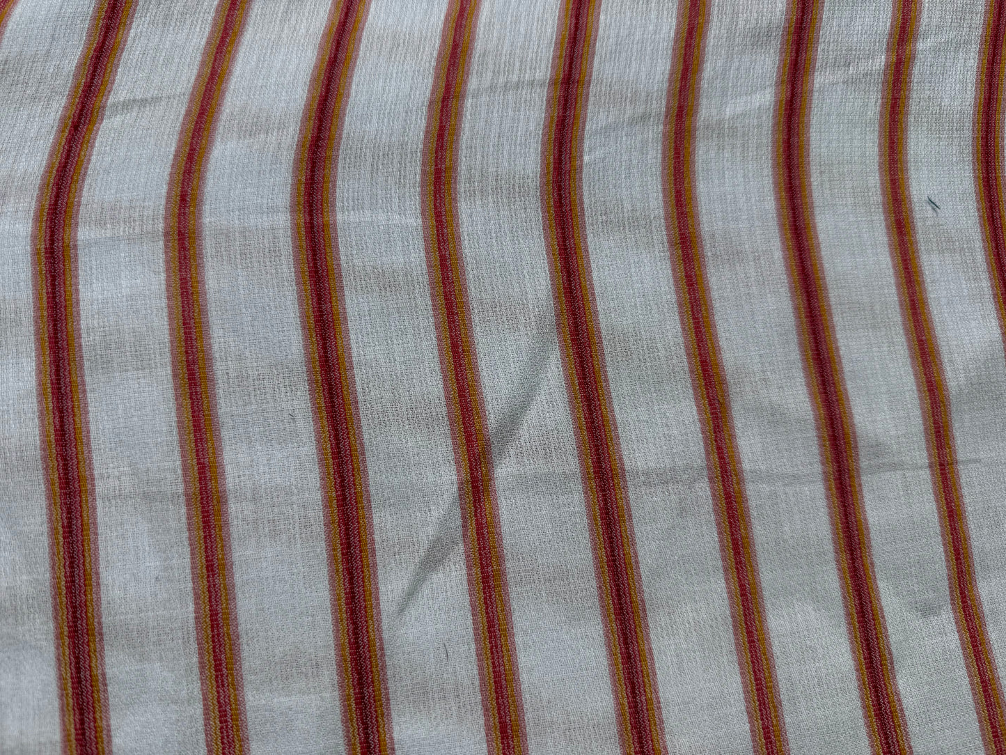 White Pink Orange Stripe Cotton Gauze Woven "Baja Jammies"