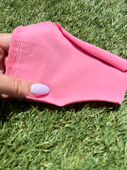Pink Nylon Spandex Swim Knit "Bubblegum Cannon Ball"