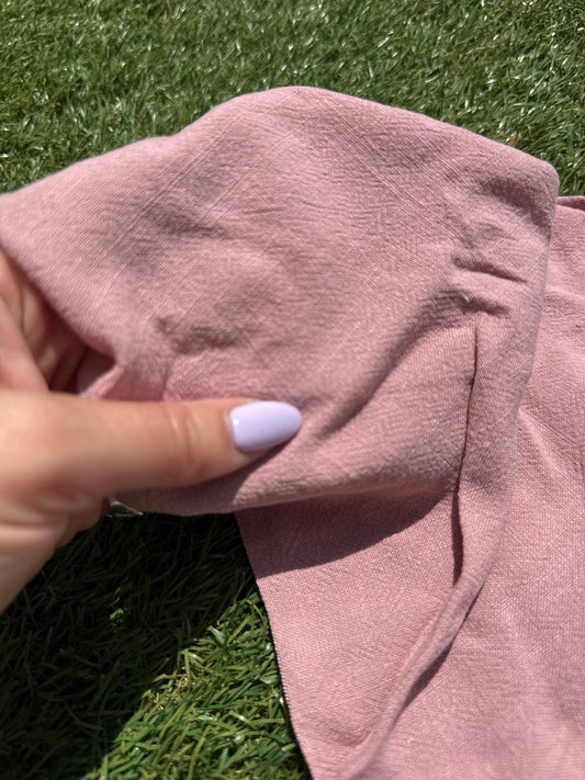 Light Pink Rayon Linen Woven "Fresh Strawberry"
