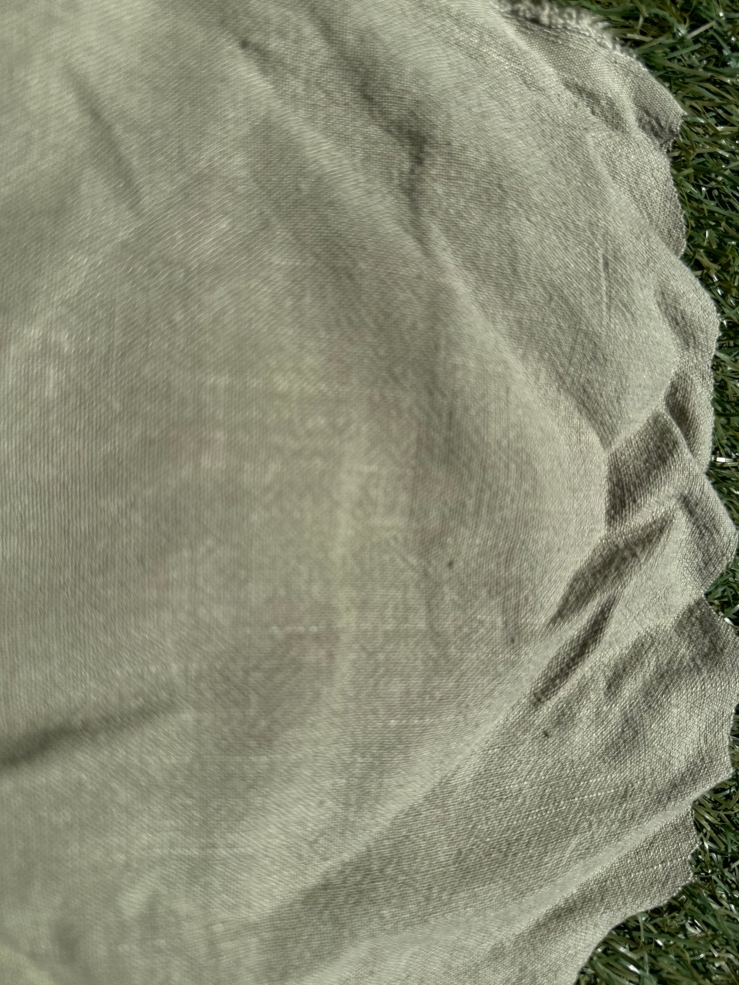 Olive Green Rayon Linen Woven "Olive Juice"