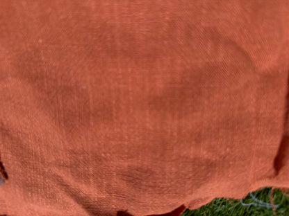 Rust Orange Rayon Linen Woven "Pumpkin Pie"