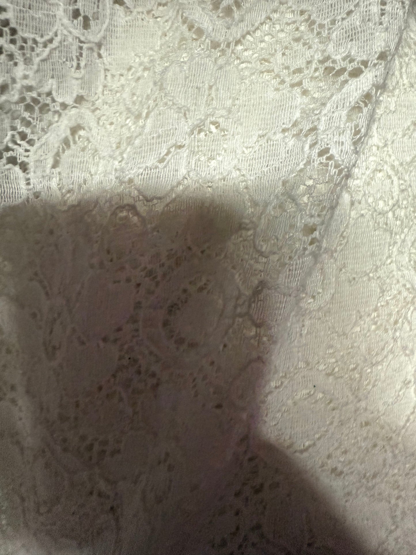 White Lace Cotton Polyester Boho Woven Lace "Beach Wedding "