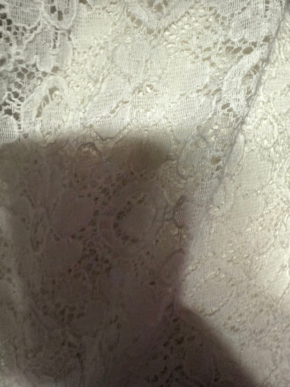 White Lace Cotton Polyester Boho Woven Lace "Beach Wedding "