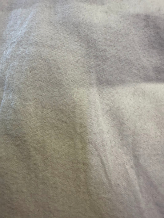 Natural White Solid Cotton Flannel "Cotton Clouds"