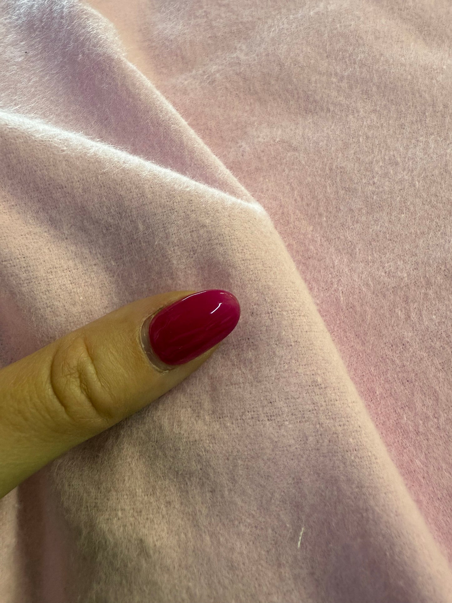 Light Pink Solid Cotton Flannel "Sweet Darling"
