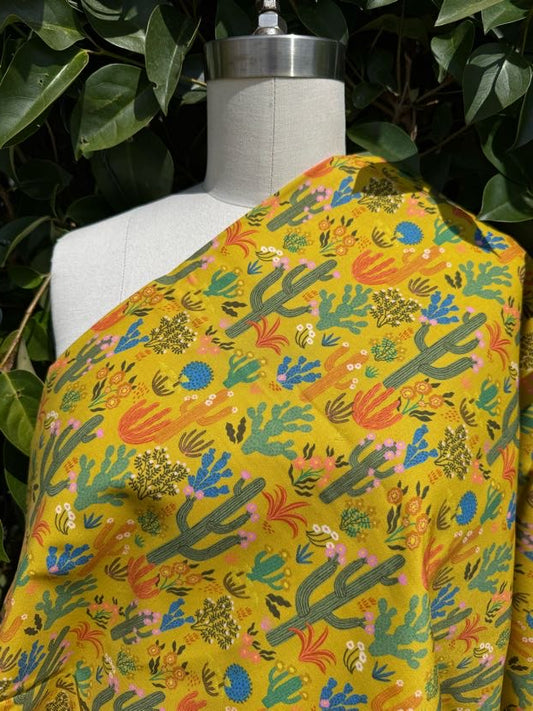 Green White Pink Blue Orange Red Yellow Black Brown Lavender Cactus Floral "Bright and Blooming"