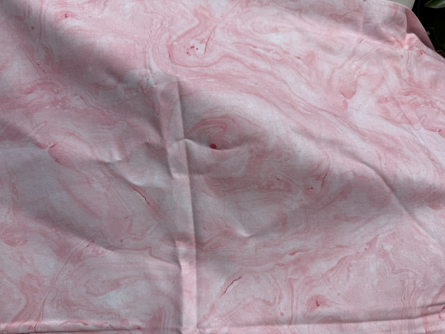 Pink Marbling Print Quilt Cotton Poplin Woven "Pink Granite"