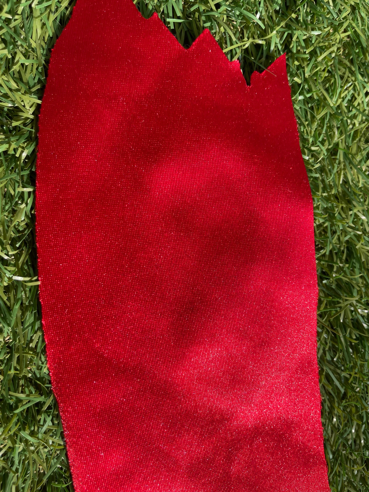 Red Solid Shiny Nylon Spandex Casino  4-way stretch Knit "Poisoned Apple"