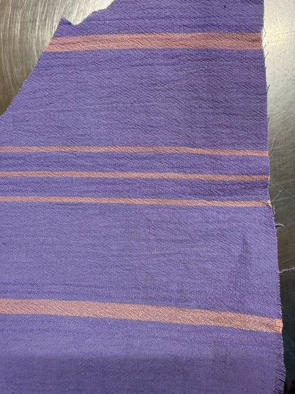 Purple Pink Thin Stripe Cotton Gauze Woven "Lucky Lavender "