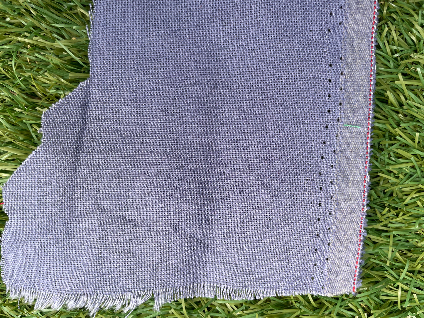 Dusty Periwinkle Blue Cotton Linen Solid Blend "Periwinkle Moment"