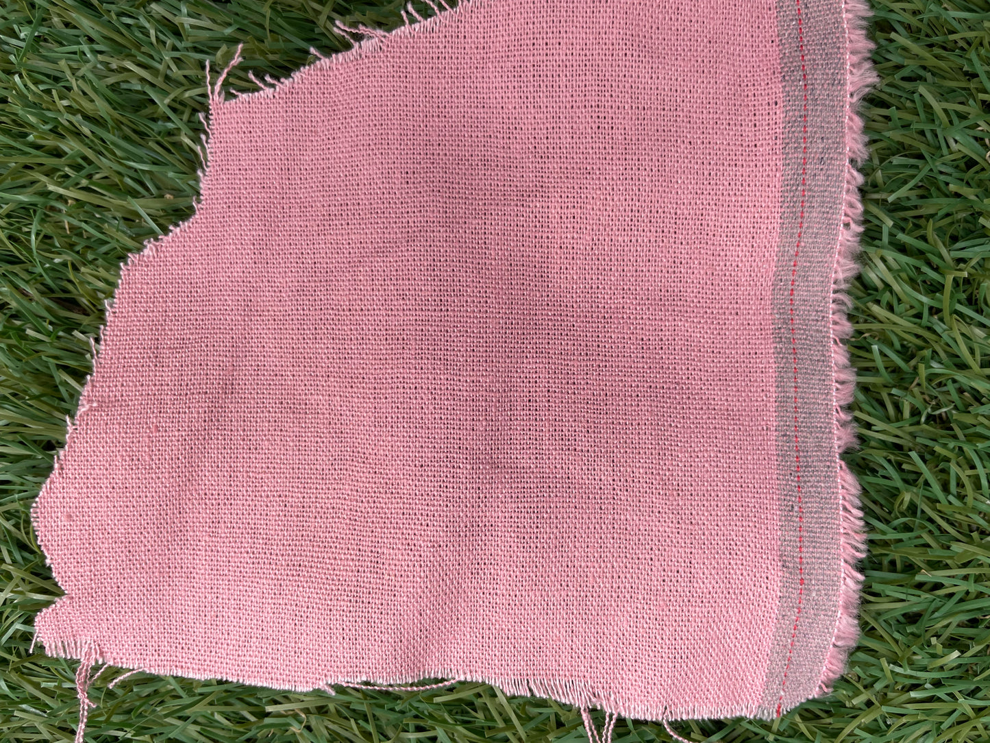 Light Pink Cotton Linen Solid Blend "Dawn in the Garden"