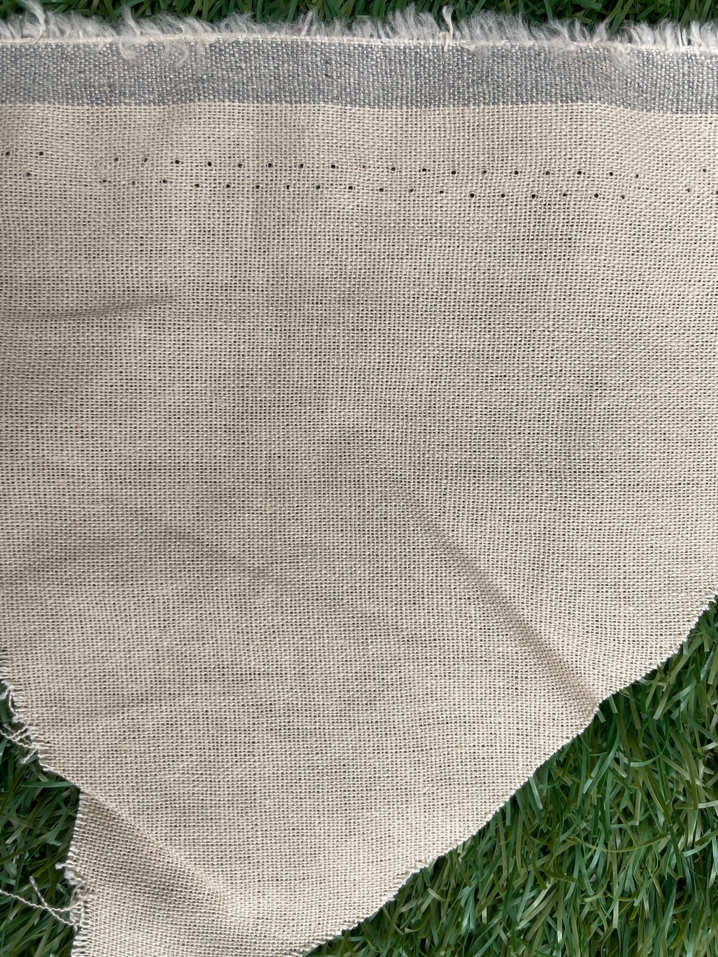 Natural Beige Cotton Linen Solid Blend "Amarillo View"