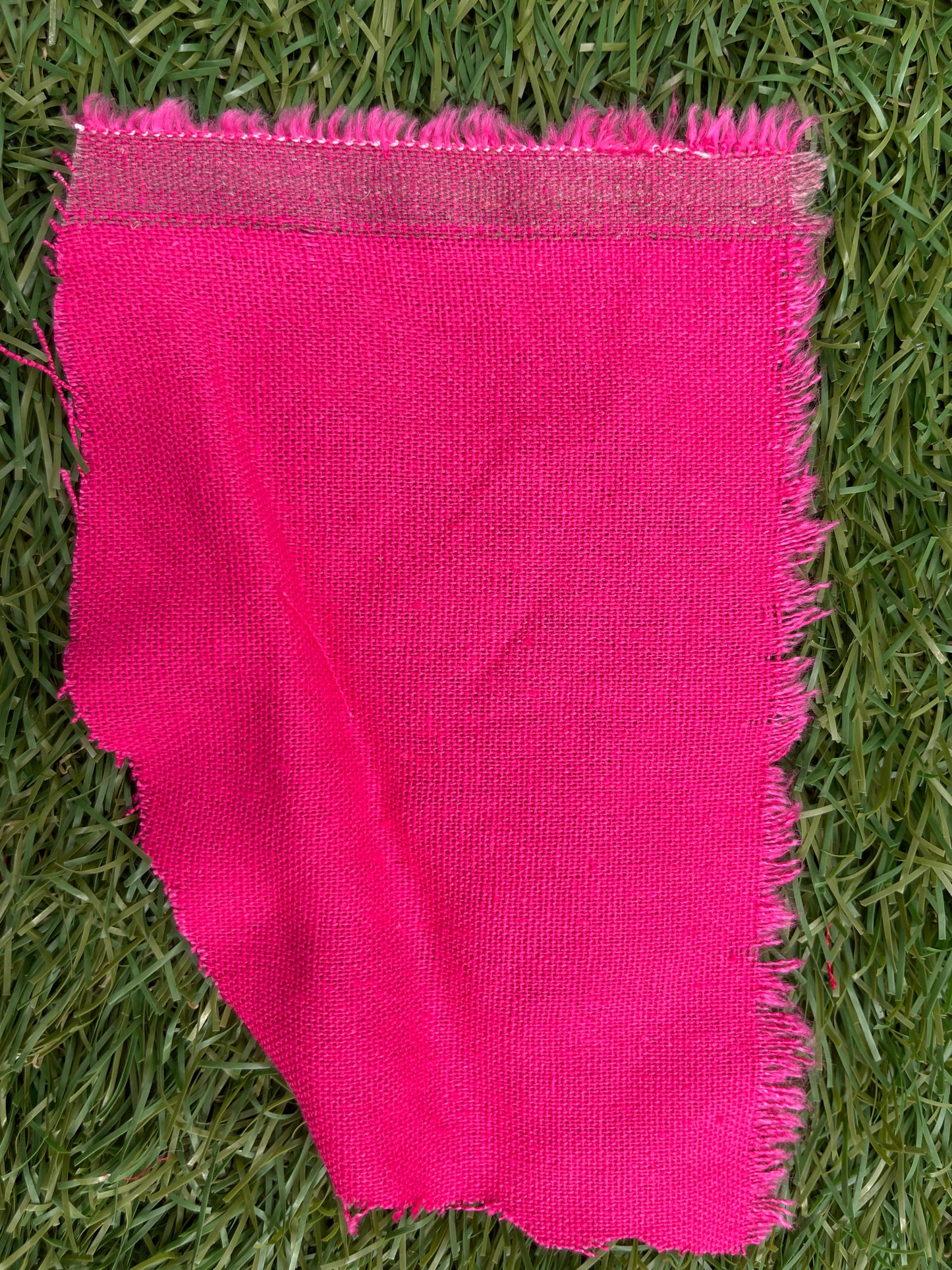 Magenta Pink Cotton Linen Solid Blend "Vacay for Maggie"