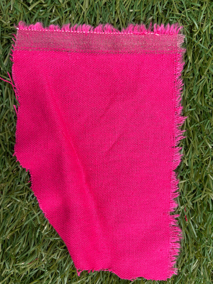 Magenta Pink Cotton Linen Solid Blend "Vacay for Maggie"