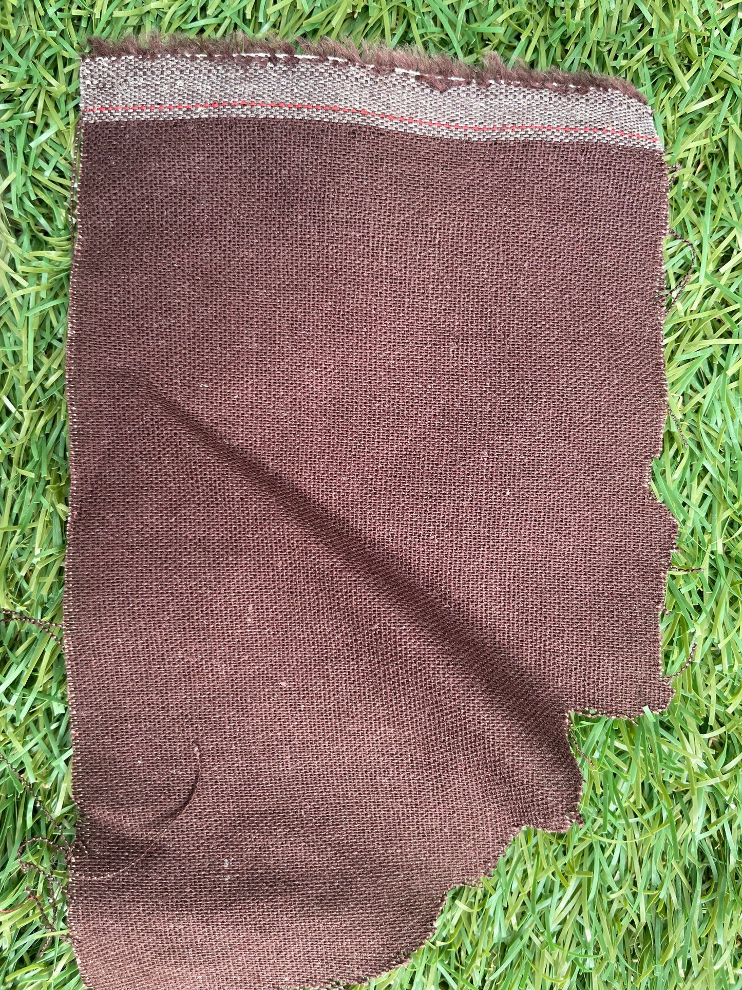 Brown Cotton Linen Solid Blend "Chocolate Day's"