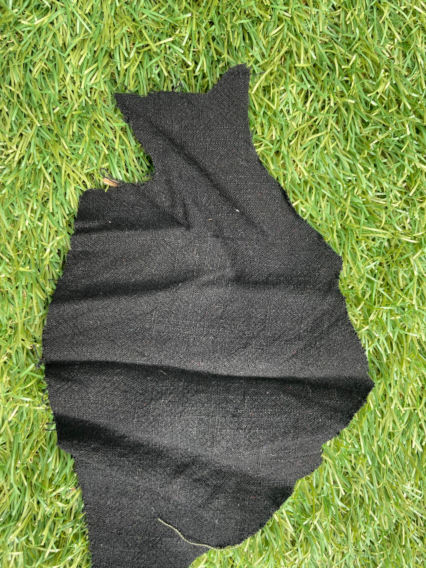 Black Linen Rayon Blend Woven "Night Beach"