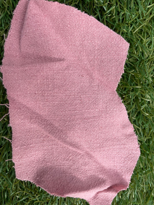 Light Pink Linen Rayon Blend Woven "Starfish Cove"