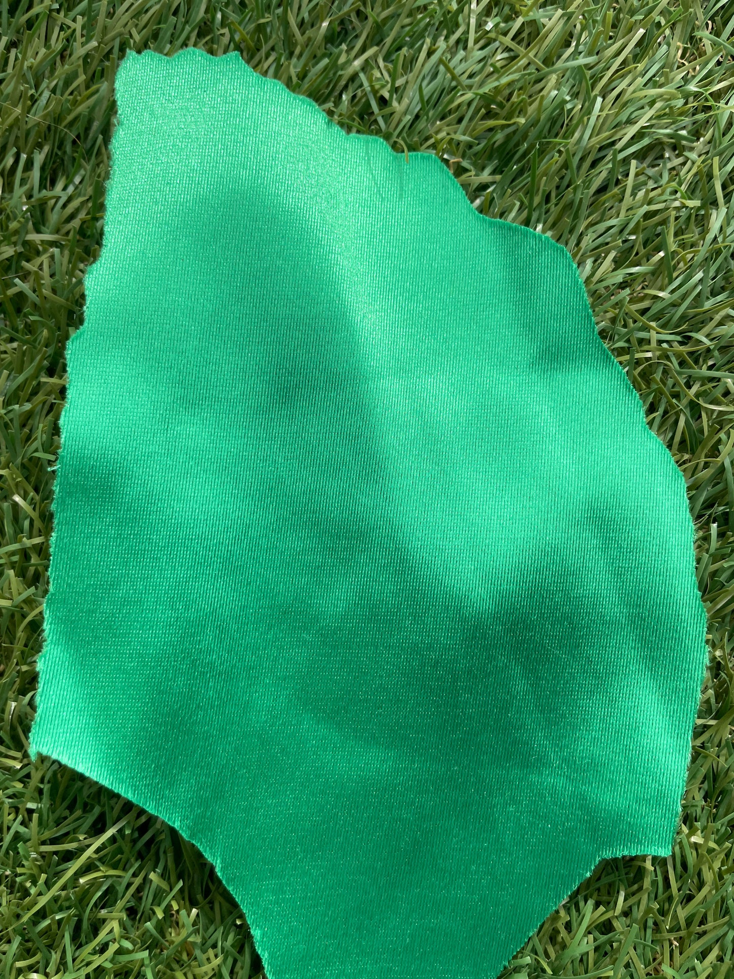 Kelly Green Solid Shiny Nylon Spandex Casino  4-way stretch Knit "Greenlight"