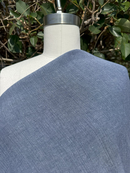 Blue Chambray Cotton Gauze Woven "Blue Genes"