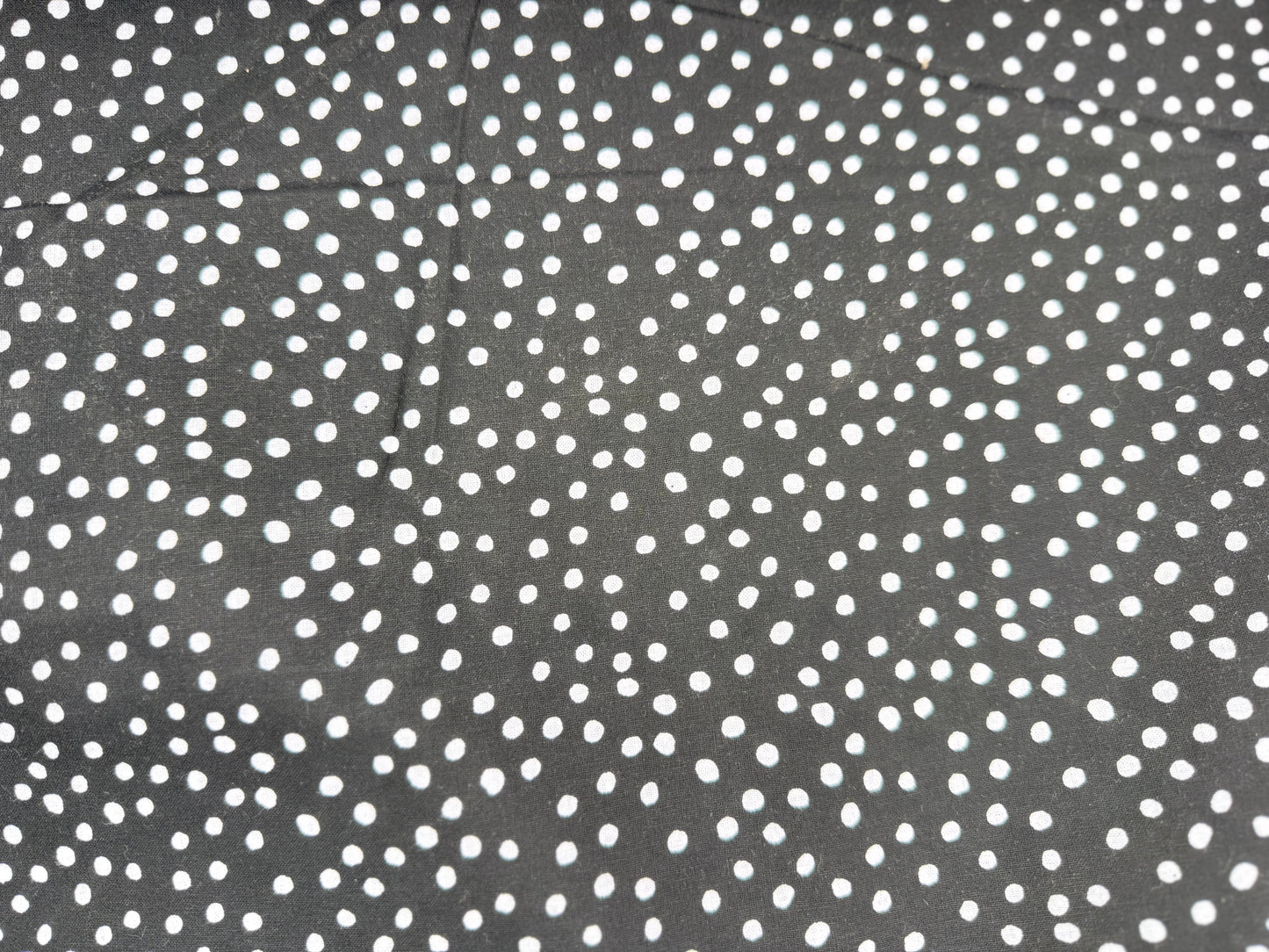 Black White Dot Print Quilt Cotton "Cha Cha Dot"