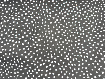 Black White Dot Print Quilt Cotton "Cha Cha Dot"