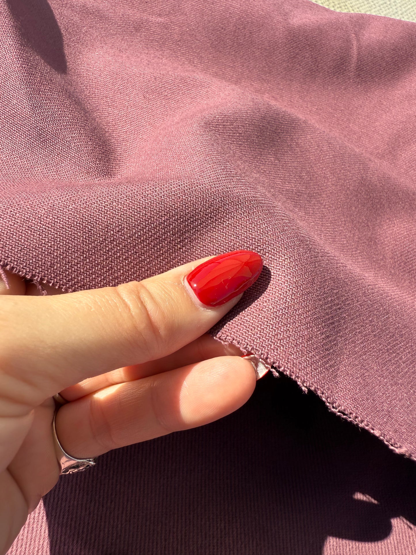 Purlpe Brush 10 oz Bull Denim Cotton Twill Heavy "Tough Grape"