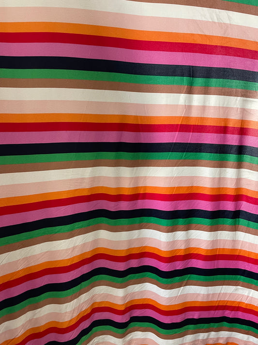 Rainbow Polyester Spandex Brushed DTY Jersey Knit "Mod Squad"
