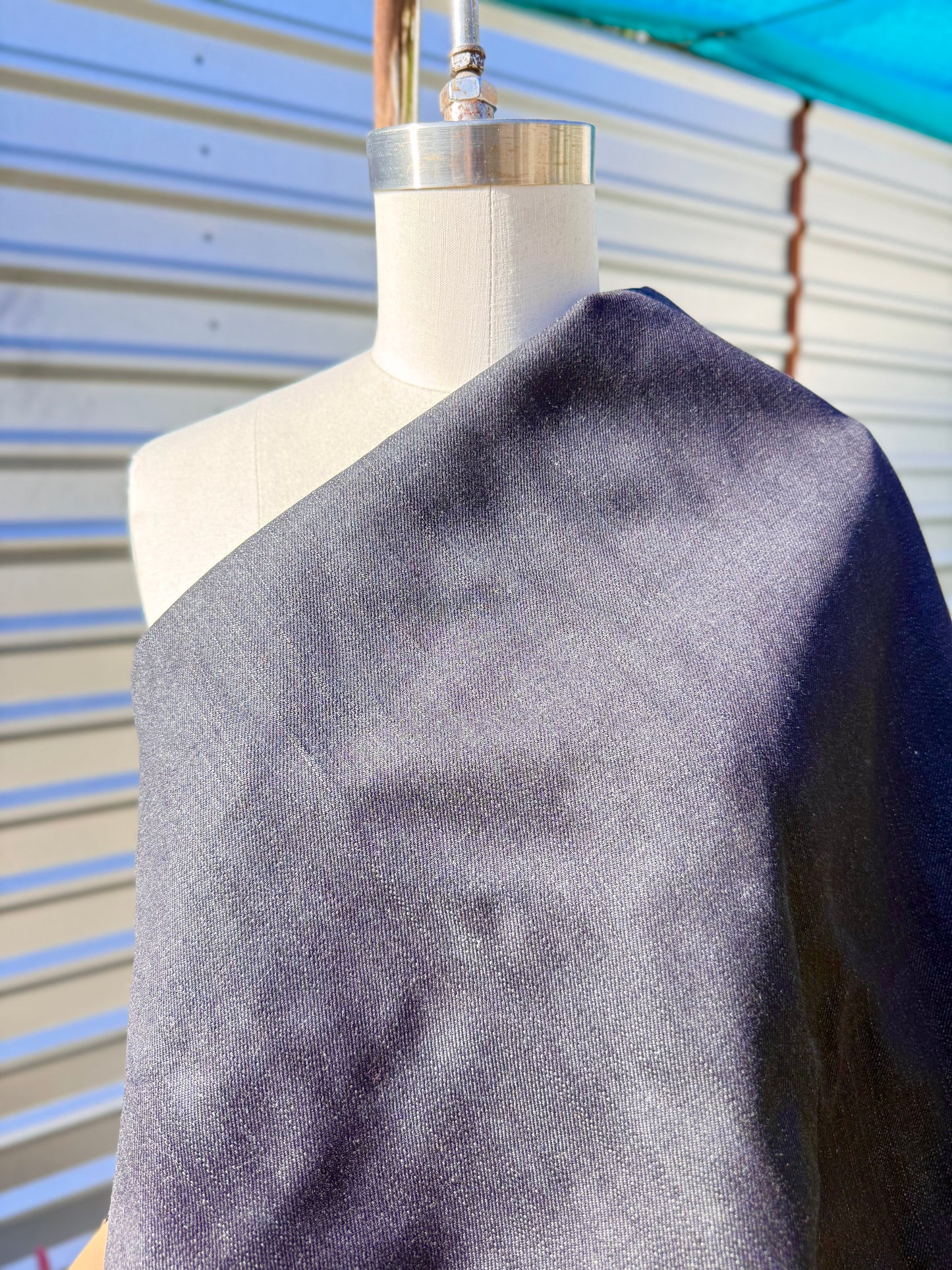 Midweight Denim Dark Blue Cotton Woven "Levi