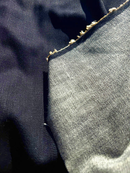 Midweight Denim Dark Blue Cotton Woven "Levi