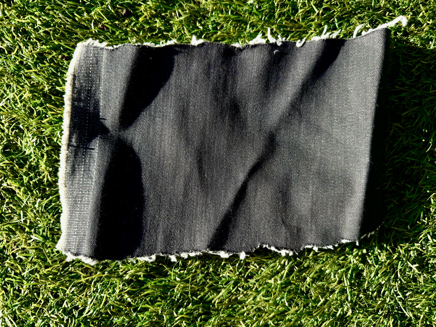 Charcoal Grey Denim Cotton Spandex Woven "Charlie"